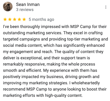 MSP Camp review