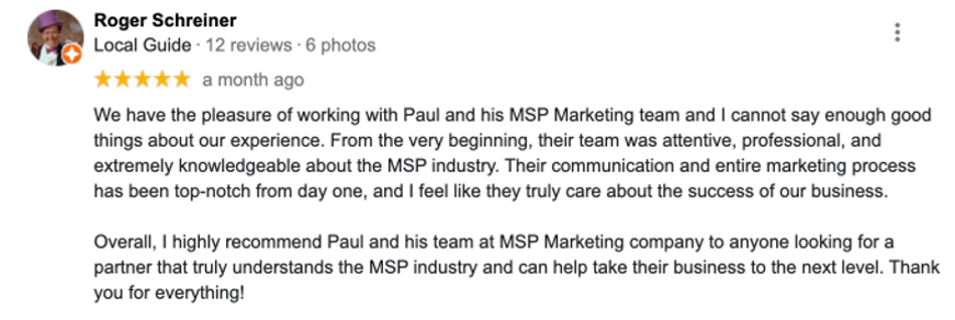 MSP Marketing Edge review